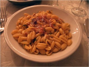 シラクーサのリストランテ「アルキメデ」ウニのパスタ